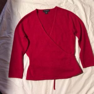Ann Taylor cashmere wrap around xs